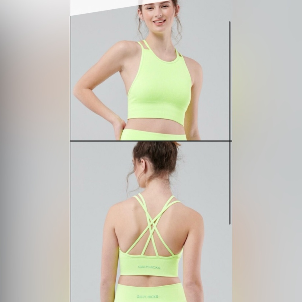 Gilly Hicks Go Seamless Strappy High-Neck
Sports Bra Size Large